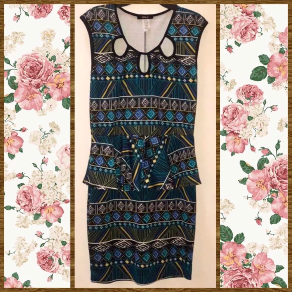 Tribal Print Dress -3X